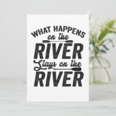 Wat op de Rivier Gebeurt Blijft op de Rivier Cano Kaart (Staand voorkant)