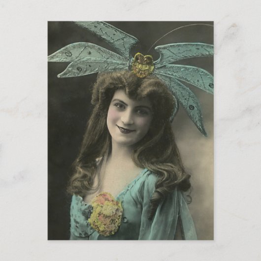 Wat op haar hoofd briefkaart (Voorkant)