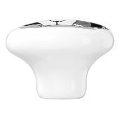 Wat? Oud Engels Sheepdog (Grey 1) Funny Keramische Knop (Zijkant)