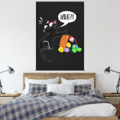 WAT ! Pasen Kat Canvas Afdruk (Insitu (Slaapkamer))