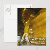 Wat Pho Reclining Golden Buddha Bangkok Thailand Briefkaart (Voorkant / Achterkant)
