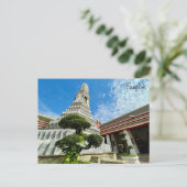 Wat Pho Stupa Bangkok Briefkaart (Staand voorkant)