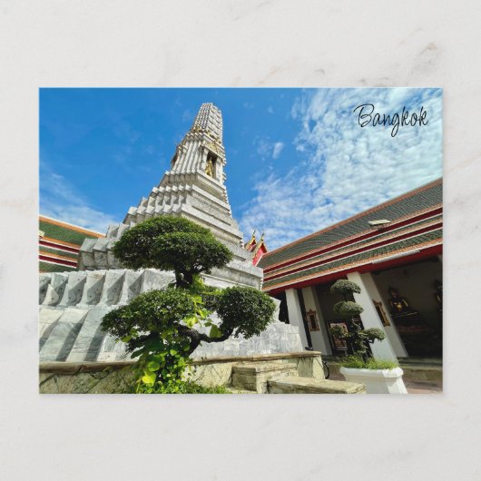 Wat Pho Stupa Bangkok Briefkaart (Voorkant)