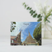 Wat Pho Stupas Bangkok Briefkaart (Staand voorkant)