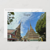 Wat Pho Stupas Bangkok Briefkaart (Voorkant / Achterkant)