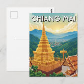  Wat Phrathat Doi Suthep Chiang Mai Thailand Briefkaart (Voorkant / Achterkant)