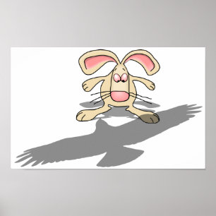 Wat...? Rabbit Cartoon Poster