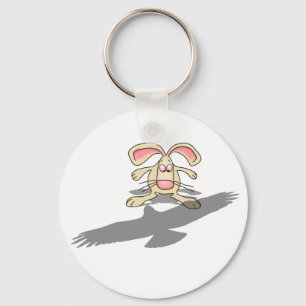 Wat...? Rabbit Cartoon Sleutelhanger