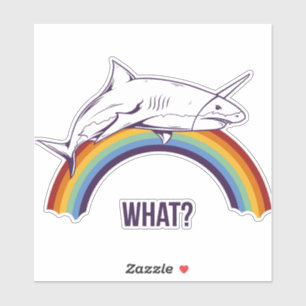 Wat regenbooghaai sticker