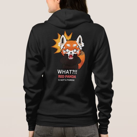 Wat?!! Rode panda is geen panda! Hoodie (Achterkant)