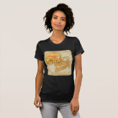 Wat rundvlees Funny Cheeseburger Query Art Slogan T-shirt (Voorkant volledig)