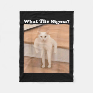 Wat Sigma Meme Cat Meme Internet Memes Funny Meme Fleece Deken