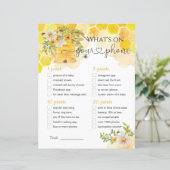 Wat staat er op je telefoon als Baby shower? (Staand voorkant)