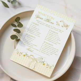 Wat staat er op je telefoon Dwaze Gans Baby shower