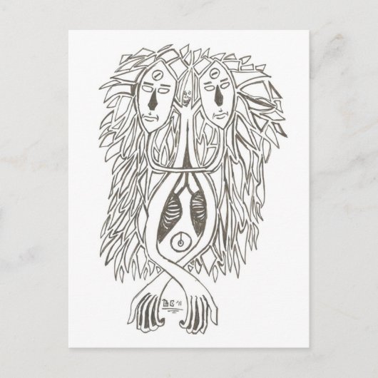 WAT STAAT VANDAAG IN DE POST (TWAALF) BRIEFKAART (Voorkant)