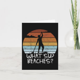 Wat SUP Stranden Stand Up Paddling Sup Pun Fun Kaart