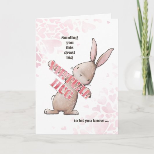 Wat te doen in de buurt van Virtual Hug Bunny Feestdagen Kaart (Voorkant)