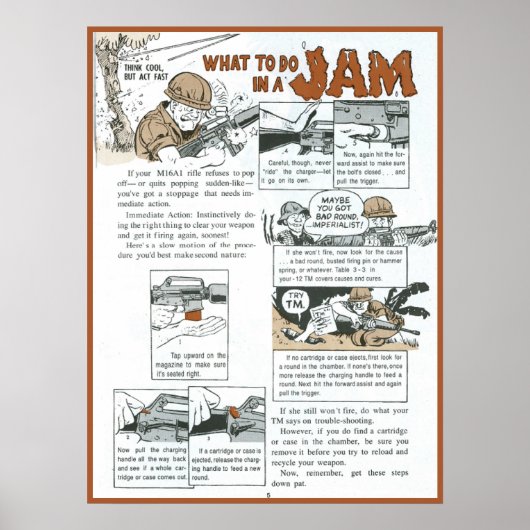 Wat te doen in een jam poster (Voorkant)