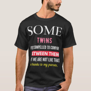 wat te geven aan tweelingen , t-shirt grappige cad