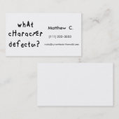 Wat teken defect contactkaartje (Voorkant / Achterkant)