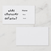 Wat teken defect contactkaartje (Voorkant / Achterkant)