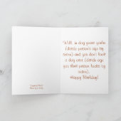 Wat?! U bent (douaneleeftijd)? verjaardags kaart (Binnen)