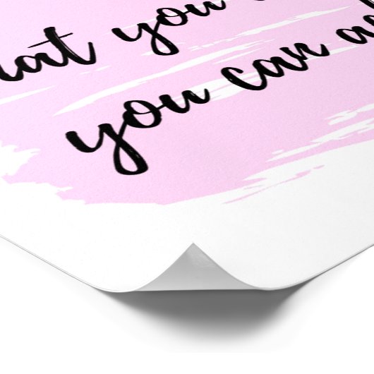 Wat u gelooft dat u kunt bereiken - positieve offe poster (Hoek)