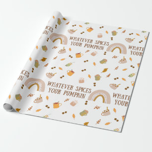 Wat u ook voor uw pompoenpakpapier gebruikt cadeaupapier