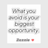 Wat u vermijdt aangepaste vinylsticker sticker (Vel)