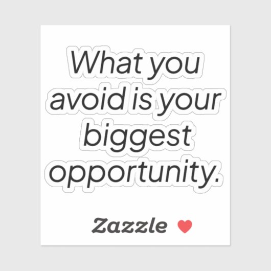 Wat u vermijdt aangepaste vinylsticker sticker (Vel)