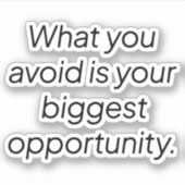 Wat u vermijdt aangepaste vinylsticker sticker (Voorkant)