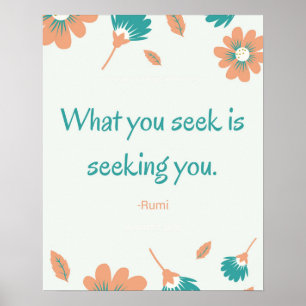 Wat u zoekt Rumi Quote Poster