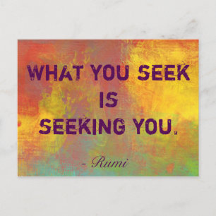 Wat u zoekt Rumi Quote Typografie Briefkaart
