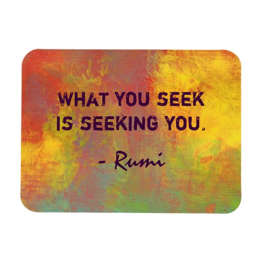Wat u zoekt Rumi Quote Typografie Magneet (Horizontaal)