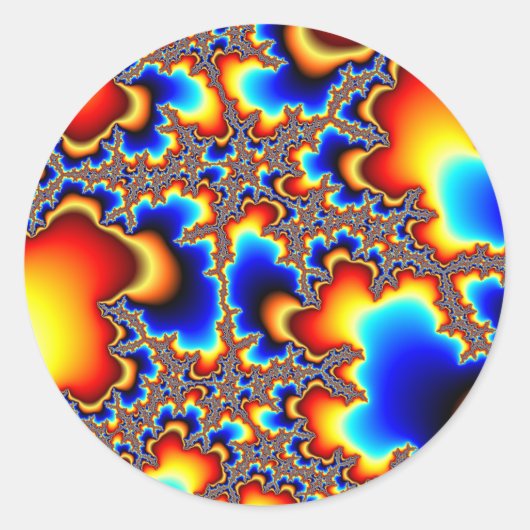 Wat volgt - Fractal Ronde Sticker (Voorkant)