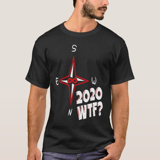 Wat volgt in 2020 Ondersteboven kompas T-shirt (Voorkant)
