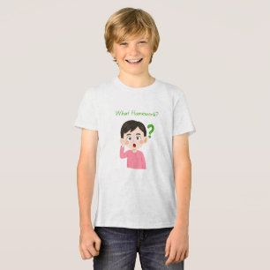 Wat voor huiswerk? met jongen Tri-Blend shirt