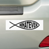 Wat voor vis Bumpersticker ook (Op auto)