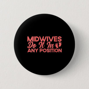 Wat vroedvrouwen doen ronde button 5,7 cm