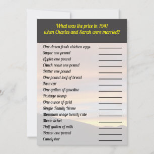 Wat was het prijsspel   Familiereünie zonsondergan Kaart