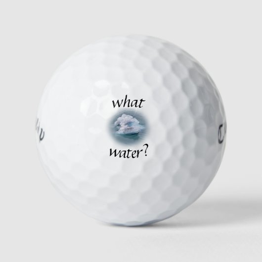 Wat water? golfballen (Voorkant)