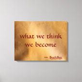 Wat we denken dat we worden canvas afdruk (Voorkant)