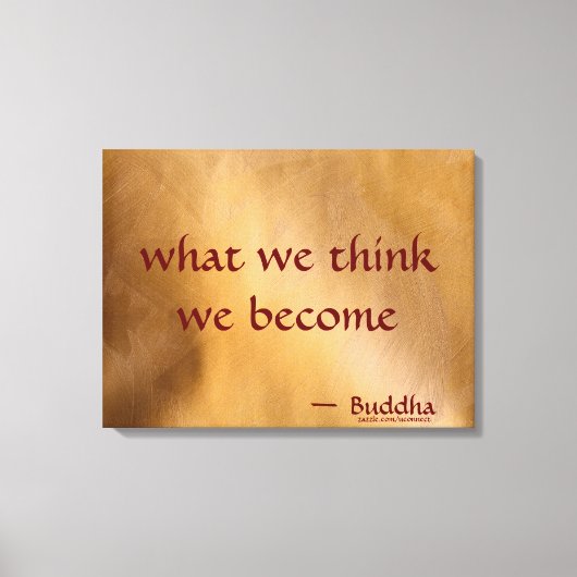 Wat we denken dat we worden canvas afdruk (Voorkant)