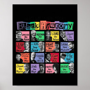 Wat we leren van Black History Sticker Poster
