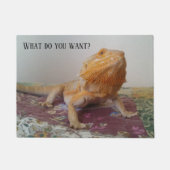 WAT WILT U Funny Bearded Dragon? Deurmat (Voorkant)