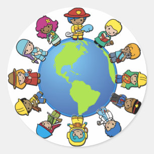 Wat wilt u zijn (wanneer u opgroeit)? ronde sticker