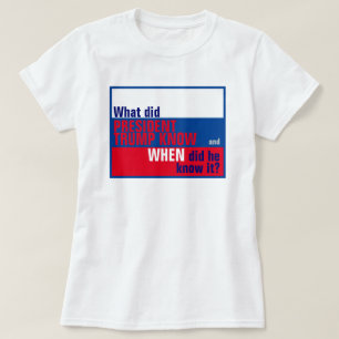 Wat wist Trump en wanneer wist hij de vlag? T-shirt