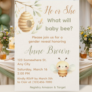 Wat wordt de baby bij? Bee Honey Bee geslacht onth Kaart