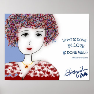 WAT WORDT GEDAAN IN LOVE print - matte afwerking 1