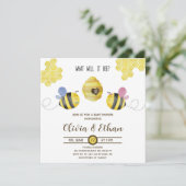 Wat wordt het geslacht van de baby bij bee gender  kaart (Staand voorkant)